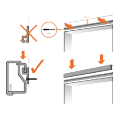 Vliegengordijn Kattenstaart - Zwart - 90 X 220cm - Sun-Arts -Woonaccessoire Winkel bevestiging vliegengordijn 4