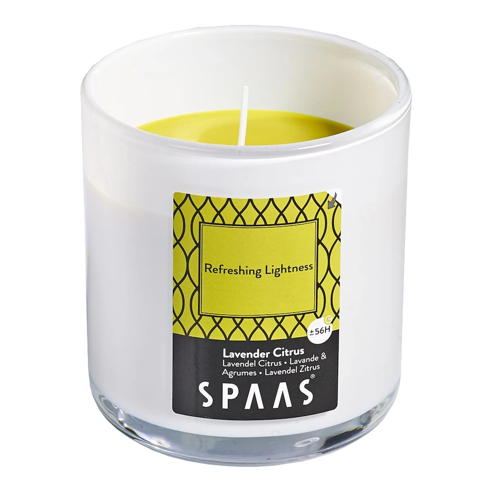 Geurkaars In Glas Met Deksel 56u - Refreshing Lightness - Geurkaars - SPAAS