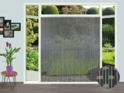 Vliegengordijn - Antraciet - 100 X 232cm - Sun-Arts -Woonaccessoire Winkel vliegengordijn antraciet 100 x 232cm sun arts 100 3