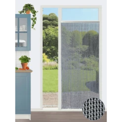 Vliegengordijn Evora - Transparant - 100 X 232cm - Sun-Arts -Woonaccessoire Winkel vliegengordijn evora transparant 100 x 232cm sun arts 100 3