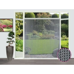 Vliegengordijn Evora - Transparant - 90 X 210cm - Sun-Arts -Woonaccessoire Winkel vliegengordijn evora transparant 90 x 210cm sun arts 90 4 2