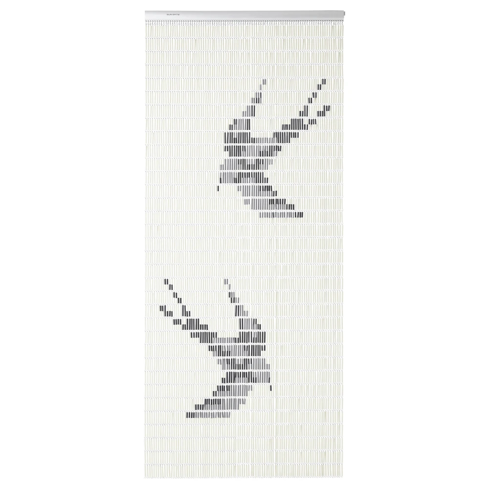 Vliegengordijn Zwaluwen - Creme/Zwart - 100 X 232cm - Sun-Arts