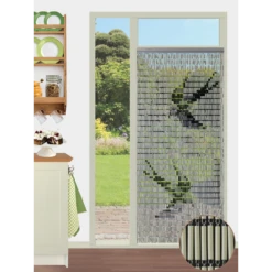 Vliegengordijn Zwaluwen - Creme/Zwart - 90 X 210cm - Sun-Arts -Woonaccessoire Winkel vliegengordijn zwaluwen creme zwart 90 x 210cm sun arts 90 5 4