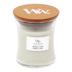 Woodwick Lavender & Cedar Mini Candle - Geurkaars