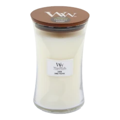 Woodwick Linen Large Candle - Geurkaars