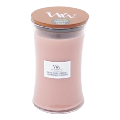 Woodwick Pressed Blooms & Patchouli Large Candle - Geurkaars