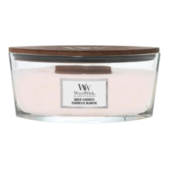 Woodwick Sheer Tuberose Ellipse Candle - Geurkaars