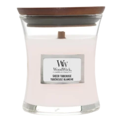 Woodwick Sheer Tuberose Mini Candle - Geurkaars