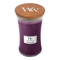 Woodwick Spiced Blackberry Large Candle - Geurkaars