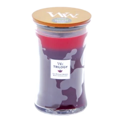 Woodwick Trilogy Sun Ripened Berries Large Candle - Geurkaars