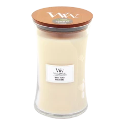 Woodwick White Honey Large Candle - Geurkaars